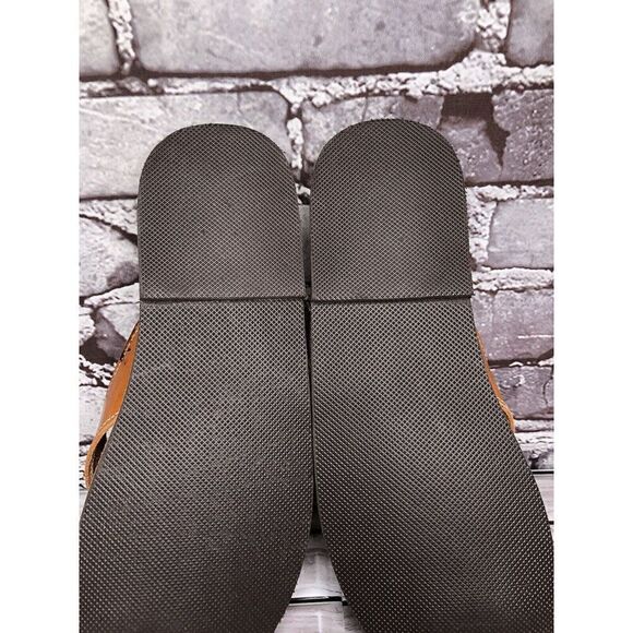 Klimatsakis Brown Leather Casual Flip Flops Greek Thong Sandals Women Sz 41EU - Picture 16 of 16